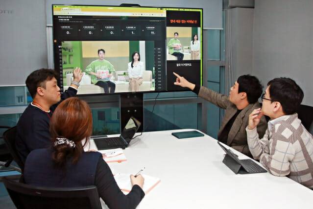 롯데홈쇼핑 AI 숏폼 시스템 적용 화면