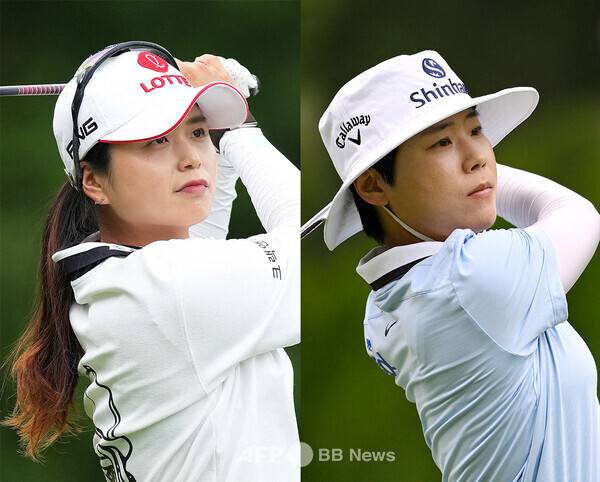 2025년 미국여자프로골프(LPGA) 투어 가을 '아시안 스윙' 메이뱅크 챔피언십에 출전한 최혜진, 이소미 프로. 사진제공=ⓒAFPBBNews = News1 (사진을 무단으로 사용하지 마십시오.)