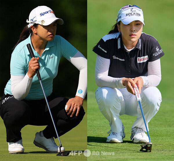 2025년 미국여자프로골프(LPGA) 투어 가을 '아시안 스윙' 메이뱅크 챔피언십에 출전한 김세영, 윤이나 프로. 사진제공=ⓒAFPBBNews = News1 (사진을 무단으로 사용하지 마십시오.)