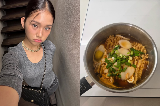 미미가 라면을 인생에 비유하며 웃음을 자아냈다. / 미미 인스타그램