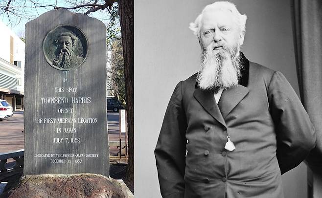 일본과 미일수호통상조약을 체결한 타운젠드 해리스 미국 초대 일본총영사    [출처 : 야후재팬 화상]