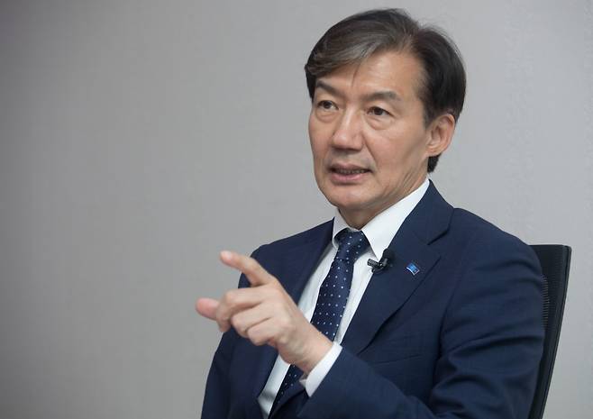 조국 조국혁신당 대표가 지난해 6월5일 국회 의원회관에서 시사저널과 인터뷰하고 있다. ⓒ시사저널 이종현