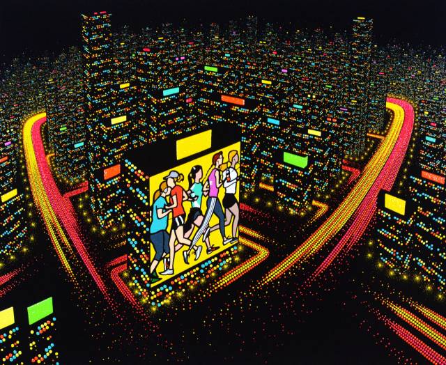 김세한, Dot-city lights, 2024. 갤러리 아트숲 제공