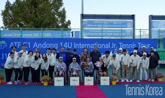 복식 결승전 후 시상식