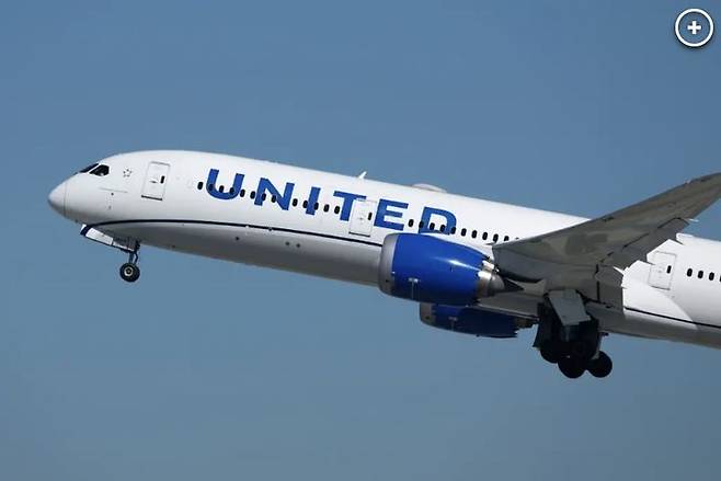 [서울=뉴시스]유나이티드항공 여객기.(사진출처: 뉴욕포스트 캡처) 2025.10.31.