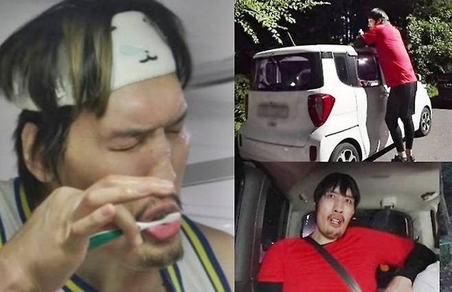 경차도 불편하지 않다고 말하는 217cm 최홍만 [사진출처=MBC 방송화면 캡처/편집]