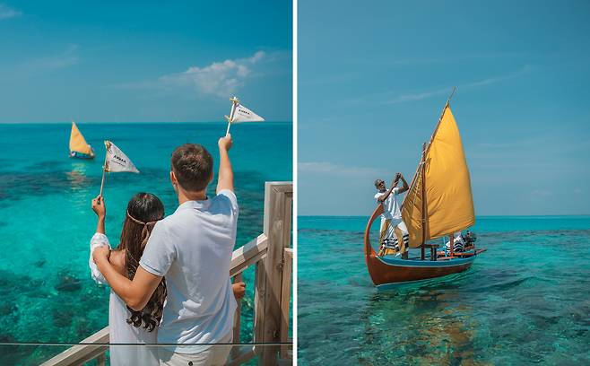 오버워터 빌라 데크로 찾아오는 즉석 칵테일 서비스 암바 어드벤처. 사진제공|avanimaldives 인스타