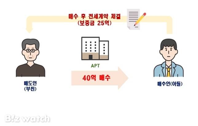 편법증여 의심 사례/자료=국토교통부