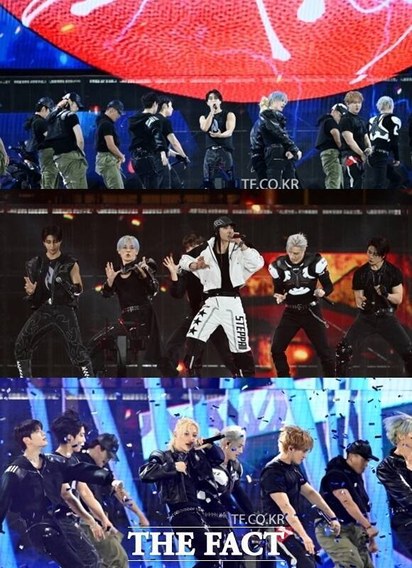 그룹 스트레이 키즈가 마카오에서 진행된 '2025 더팩트 뮤직 어워즈'를 통해 신곡 무대를 해외에 첫 공개하며 많은 팬들의 환호를 받았다. /임영무 기자