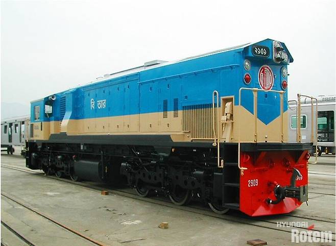 방글라데시 기관차. 현대로템 누리집 갈무리