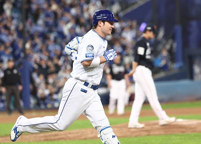 삼성 라이온즈 박병호가 현역 은퇴를 선언했다. 사진은 삼성에서 활약한 박병호. /사진=뉴시스