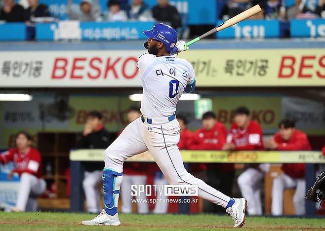 ▲ 올해 최고 성적을 거두며 삼성 타선을 이끈 르윈 디아즈 ⓒ곽혜미 기자