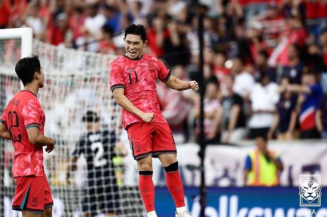 한국 축구 대표팀 미드필더 이동경. /사진=대한축구협회