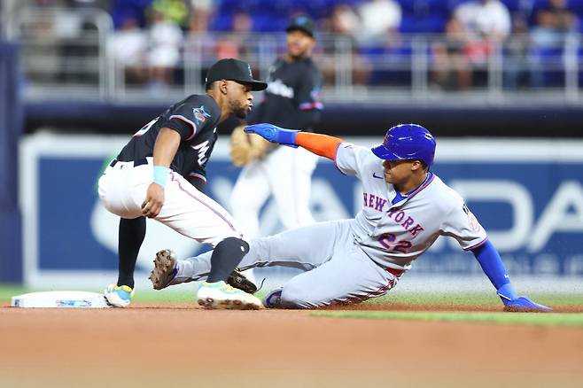 후안 소토는 올시즌 생애 첫 30-30을 달성했다. 38도루는 NL 공동 1위다. AFP연합뉴스