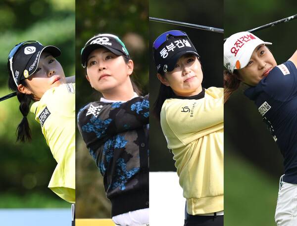 한국여자프로골프(KLPGA) 투어에서 뛰는 이소영, 김지현, 장수연, 서연정 프로. 사진제공=KLPGA (사진을 무단으로 사용하지 마십시오.)