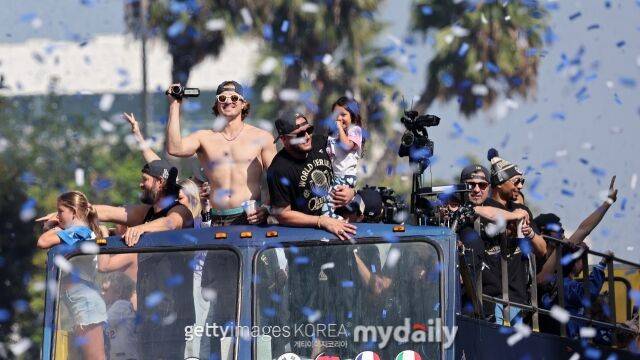 다저스 월드시리즈 2연패 카퍼레이드/게티이미지코리아