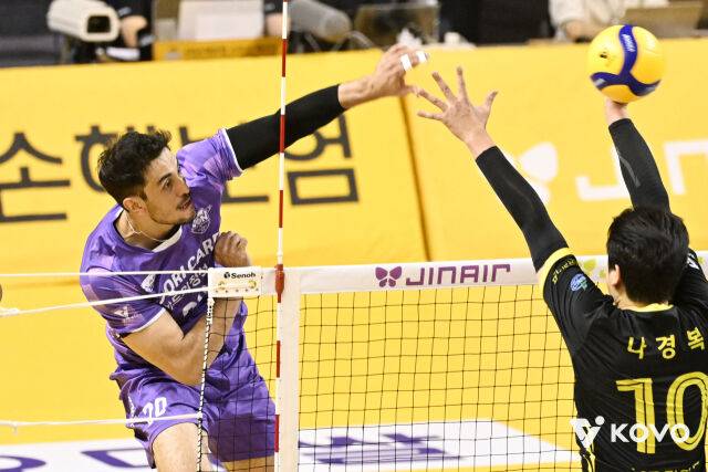 공격하는 아라우조./KOVO