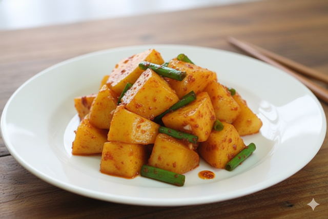 단감 깍두기. 사진은 기사의 특정 사실과 관련 없음. 제미나이