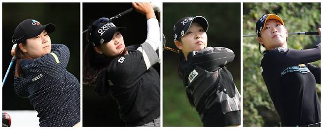 왼쪽부터 홍정민, 노승희, 유현조, 방신실.(사진=KLPGT 제공)