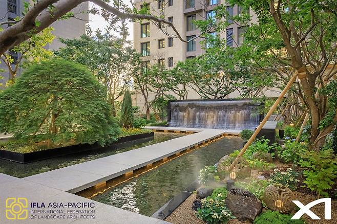 IFLA Award에서 수상한 ‘메이플자이’ 조경 이미지. (사진=GS건설)