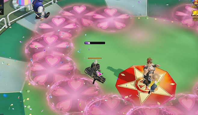 ▲ 중앙 정공법은 순수 피지컬 싸움이지만