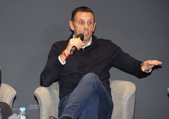 질문에 답하는 전북현대 거스 포옛 감독. 사진[연합뉴스]