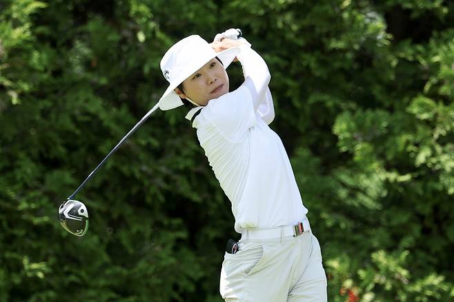 이소미가 지난 6월 30일 열린 LPGA 투어 다우 챔피언십 최종 라운드 도중 6번 홀에서 티샷을 하고 있다. 게티이미지코리아