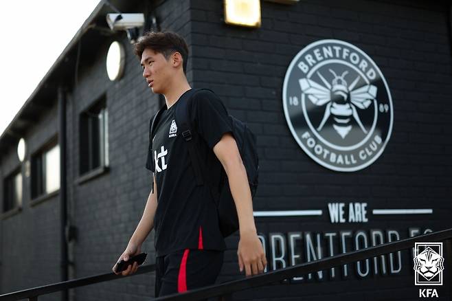 대한민국 축구대표팀 수비수 김지수. /사진=대한축구협회 제공