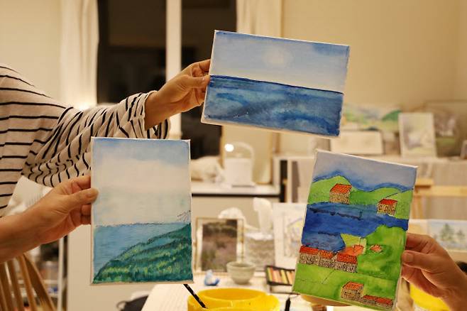‘남해 언니네 드로잉 어반스케치 체험’ 결과물