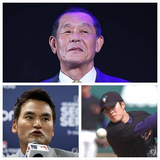 위로부터 박철순, 박찬호, 김병현 [연합뉴스 자료사진]