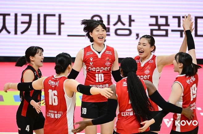 페퍼저축은행 3연승. 한국배구연맹