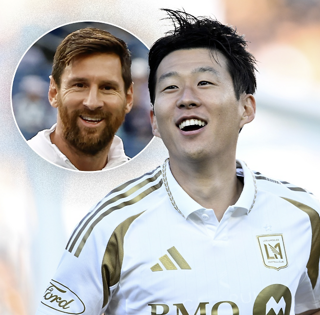 리오넬 메시(좌) 손흥민. ESPNFC