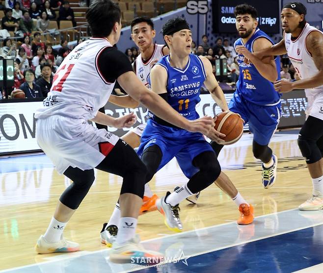 [한번에쓱] 'KBL 잘나가는 1위 정관장 잡은 삼성썬더스' 생생현장