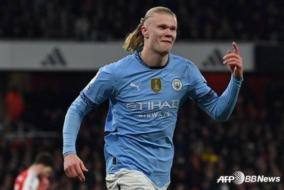 맨체스터 시티 공격수 엘링 홀란. /AFPBBNews=뉴스1