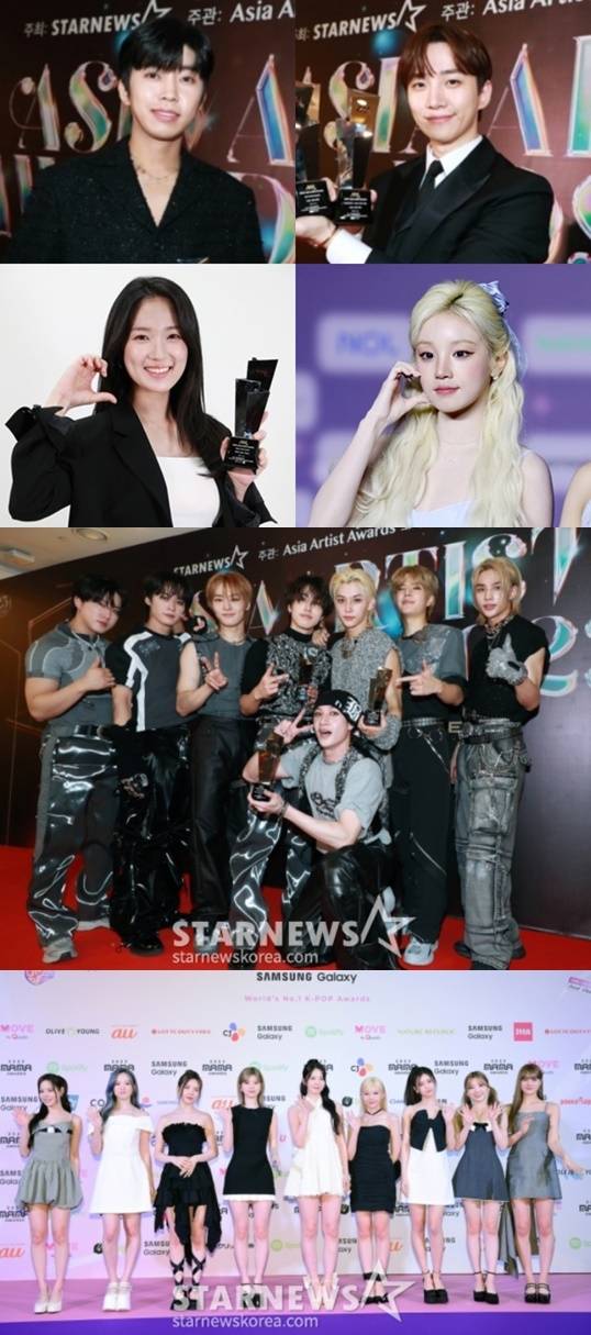 (왼쪽 위부터 ) 임영웅, 이준호, 김혜윤 우기, 스트레이키즈, 니쥬 /사진=스타뉴스