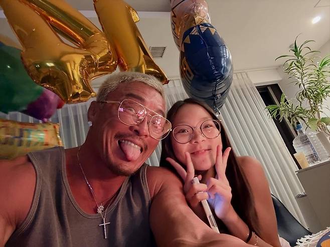 추성훈과 사랑. 사진|추성훈 SNS