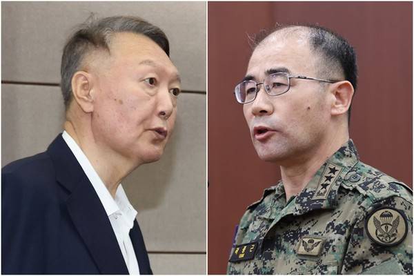 윤석열 전 대통령(왼쪽)과&nbsp;곽종근&nbsp;전 육군특수전사령관 [사진=연합뉴스]