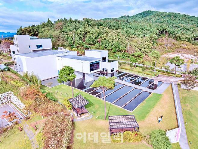 하늘에서 본 남원 시립 김병종미술관 전경