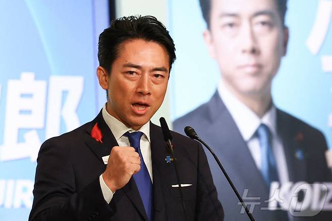 고이즈미 신지로 일본 방위상. 2025.10.4. ⓒ AFP=뉴스1 ⓒ News1 윤다정 기자