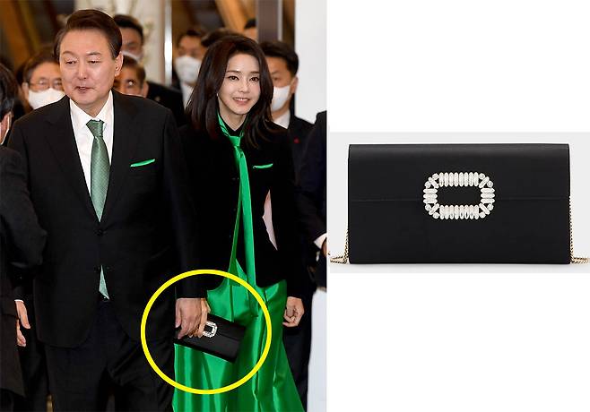 김건희 여사가 4일 서울 예술의전당에서 열린 2023 문화예술인 신년인사회에 참석하고 있다. 2023.1.4 대통령실제공