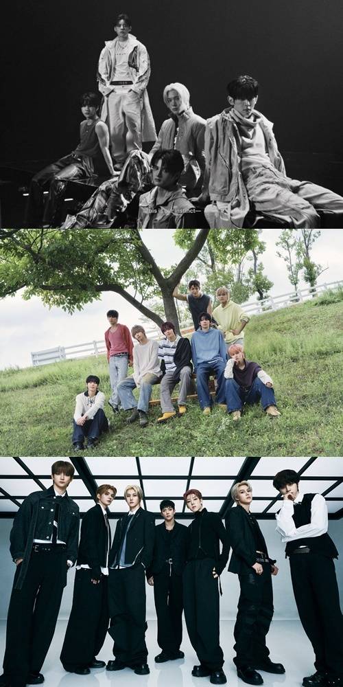 위쪽부터 나우즈, 아홉, 아크