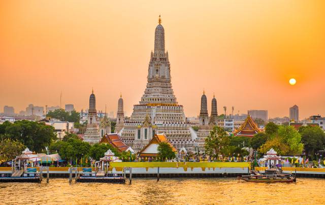 태국 방콕 왓 아룬 이미지. 클립아트코리아