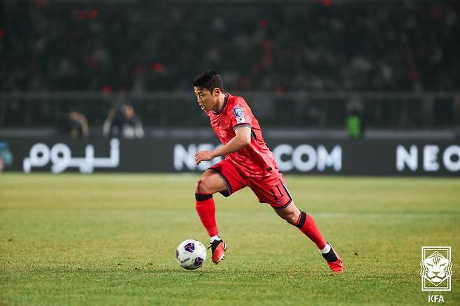 대한민국 축구대표팀 공격수 황희찬. /사진=대한축구협회 제공