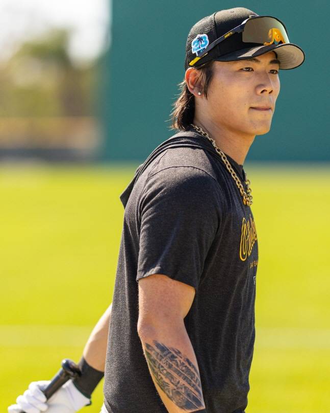 배지환. /사진=피츠버그 파이리츠 공식 SNS