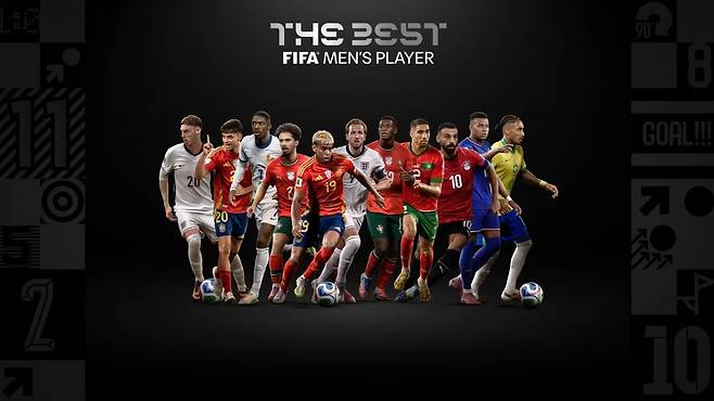 '더 베스트 FIFA 풋볼 어워즈 2025' 남자 선수상 후보군 [FIFA 홈페이지 캡처. 재판매 및 DB 금지]