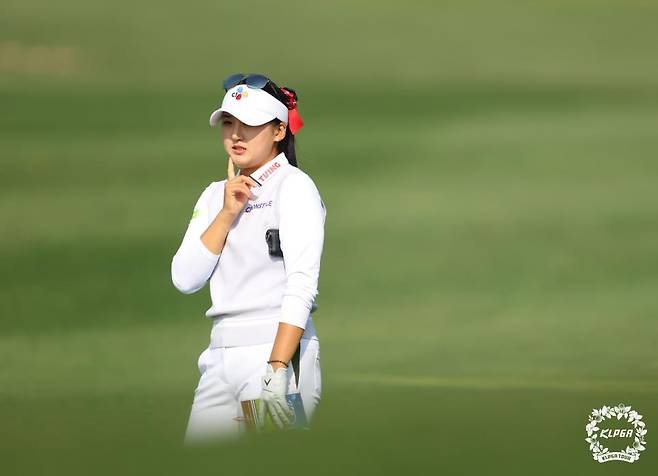 KLPGA 투어 대보 하우스디 챔피언십 1라운드에 출전한 리슈잉 [KLPGA 투어 제공. 재배포 및 DB 금지]