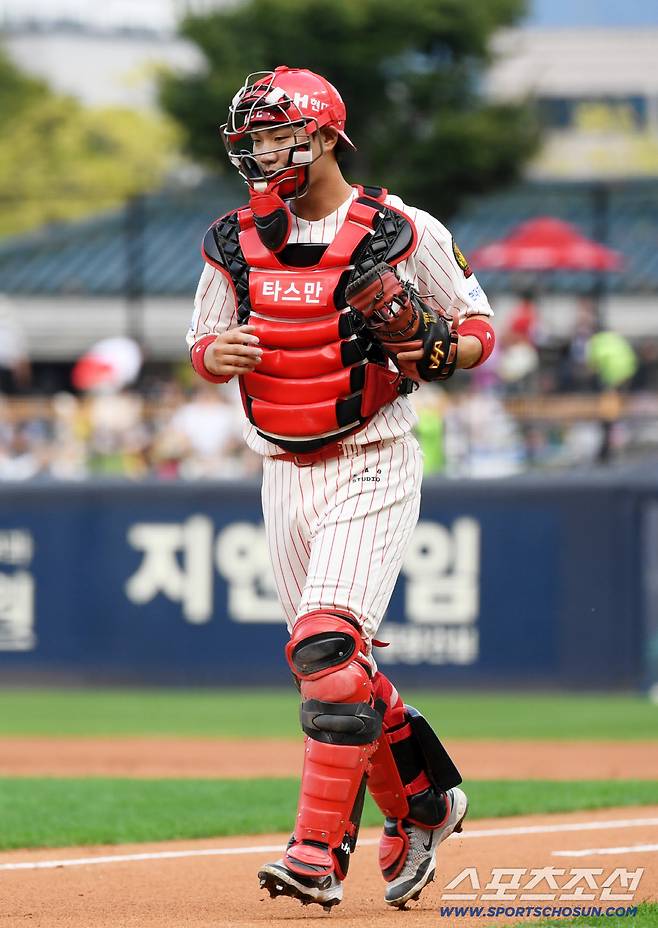 27일 광주 기아챔피언스필드에서 열린 KIA 타이거즈와 NC 다이노스의 경기. KIA 포수 주효상이 수비를 하고 있다. 광주=박재만 기자 pjm@sportschosun.com/2025.09.27/