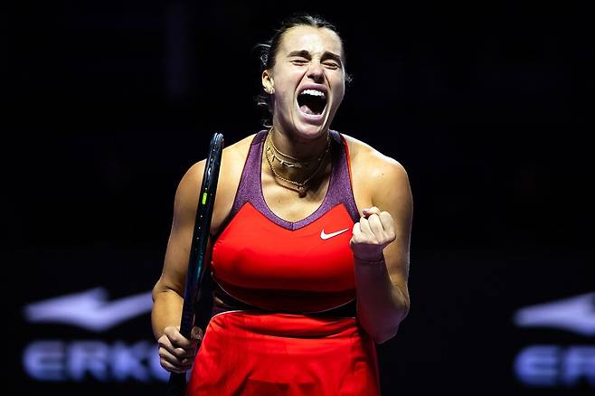 아직 WTA 파이널스 타이틀이 없는 것이 의외인 사발렌카 / 게티이미지코리아