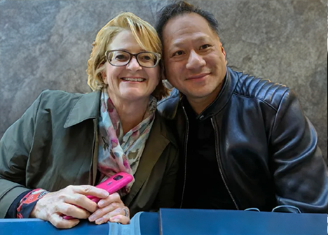 젠슨 황과 그의 부인 로리 여사