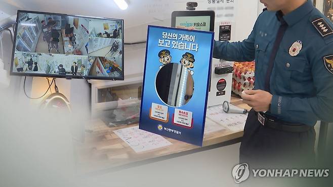 증가하는 무인점포 절도…'양심거울' 붙여 범죄 막는다 (CG) [연합뉴스TV 제공]